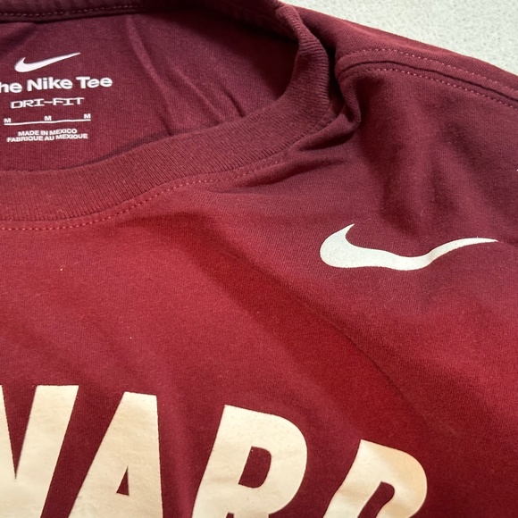 Nike Maroon and White Short Sleeve Tee - Picture 3 of 4